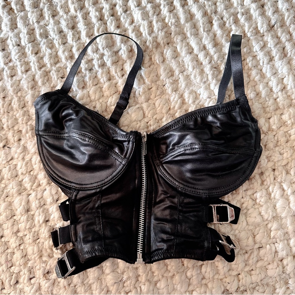 Faux Leather Top (Hip Hop Costume)